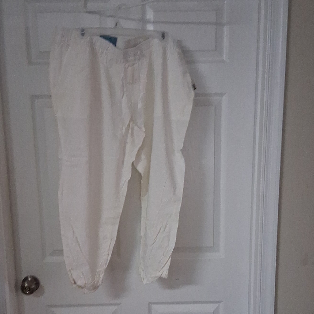 Old Navy Cream Elastic Waist Pants